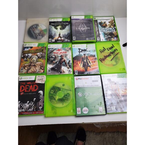 Microsoft Xbox 360 (Kinect) Huge Mixed Lot of 13 (FPS, Role-Playing) Video Games - Picture 1 of 7